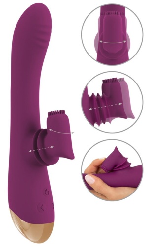 Javida - Moving 2 Function Vibrator - Purple photo