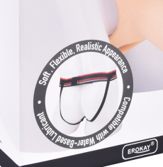 Erokay - 穿戴式束带连 6.5" 空心假阳具 - 肉色 照片