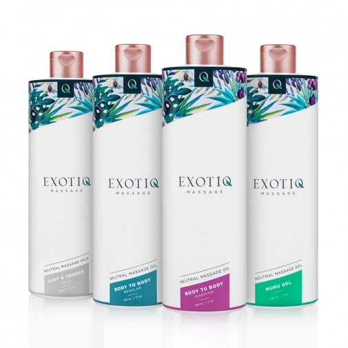 Exotiq - 身體對身體溫感按摩油 - 500ml 照片