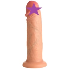 Jock - 8" Real Skin Vibro Dildo - Flesh photo