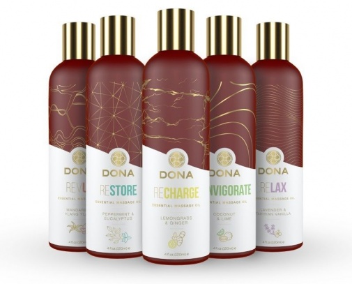 Dona - Essential Massage Oil Restore Peppermint & Eucalyptus - 120ml photo