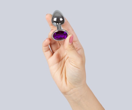 Secret Play - 金属后庭肛塞 细码 - 紫色 照片
