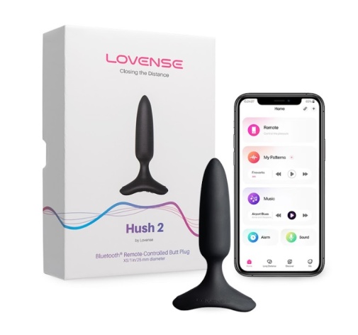 Lovense - Hush 2 - Butt Plug 1'' - Black photo