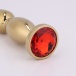 MT - Anal Plug 140x27mm - Golden/Red photo-4