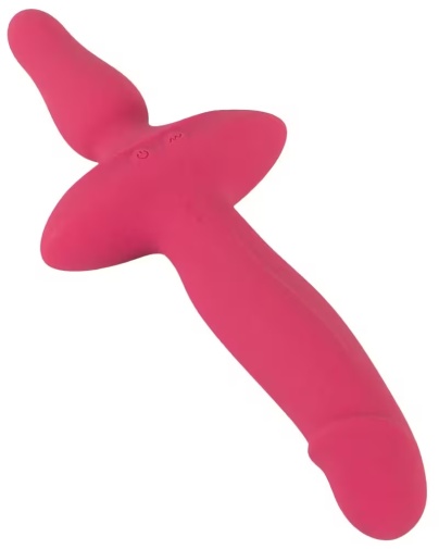 Couple Choise - 2in1 Vibrator w Butt Plug - Pink 照片