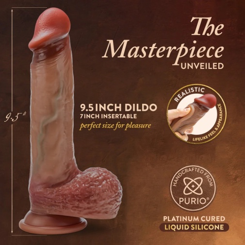 Renaissance - Raphael Sliding Skin Dildo 24cm - Tan photo