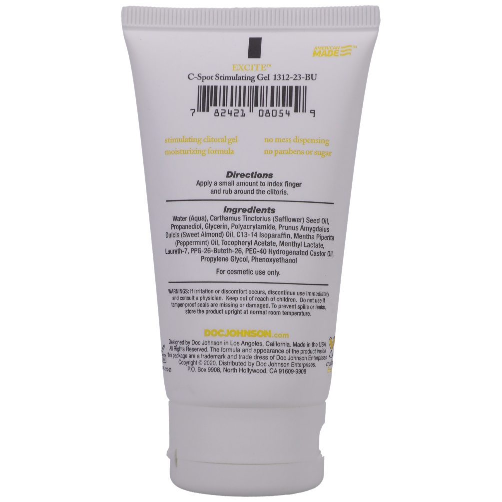 Get excited with this clit stimulator! The extra arousal and... Doc Johnson - Excite C Spot Stimulating Cream - 56g photo-2