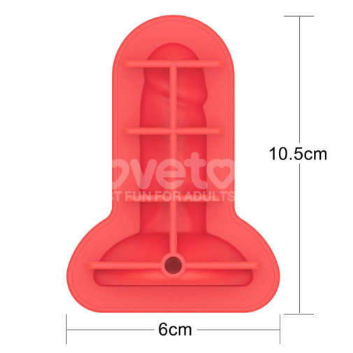 Lovetoy - Mini Penis Chocolate Ice Tray - Red 照片