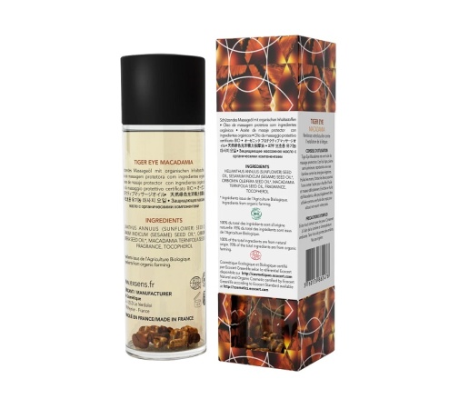 Exsens - Tiger Eye Macadamia Massage Oil w Gemstones - 100ml photo