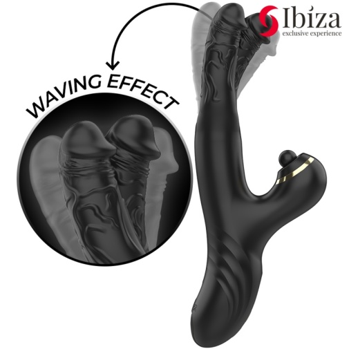 Ibiza - Two Dragons Tapping Vibrator - Black  photo