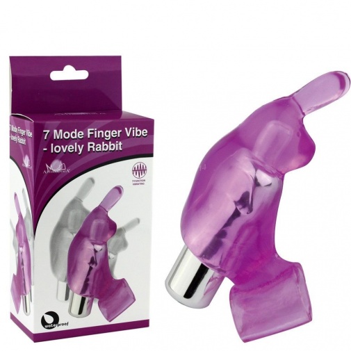 Aphrodisia - Lovely Rabbit 7 Model Finger Vibe - Purple photo