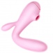 Erocome - 天燕座 可彎曲兔子陰蒂吸吮棒 - 粉色 照片-2
