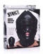 Strict - 仿阳具口罩型口塞连头罩 - 黑色  照片-8
