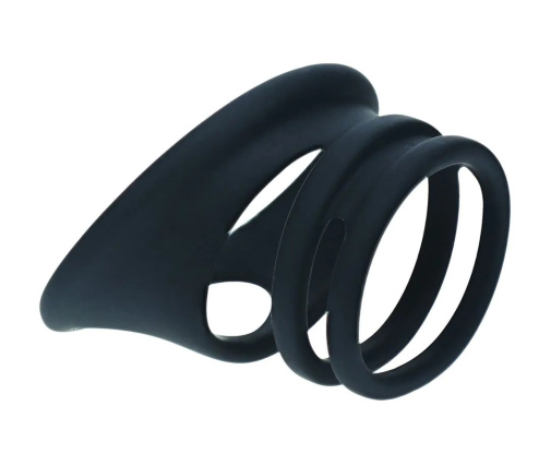 Levelz - 阴茎阴囊环 4件套装 - 黑色 照片