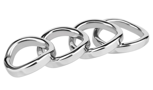 FAAK - Curved Metal Cock Ring 40mm photo