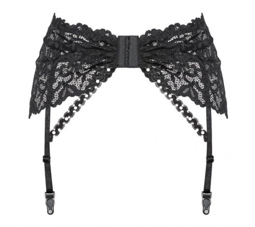 Obsessive - Joylace Garter Belt - Black - S/M photo