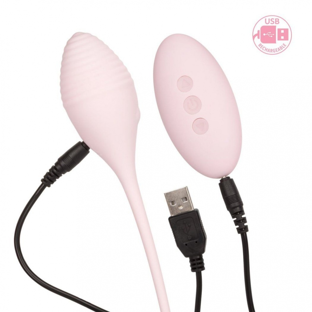 The Inspire Vibrating Remote Kegel Exerciser allows you to t... Inspire - Vibrating Remote Kegel Exerciser - Pink photo-4
