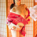 KR - Oiran Mini Kimono KRW-182 - Red photo-5