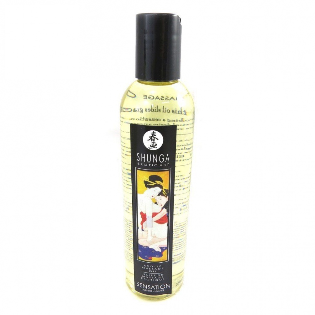 Shunga - 快感薰衣草按摩油  - 250ml 照片-4