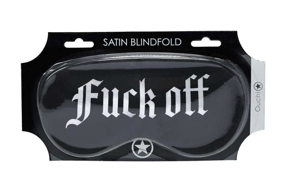 Ouch - Fuck Off Eye Mask - Black 照片-4