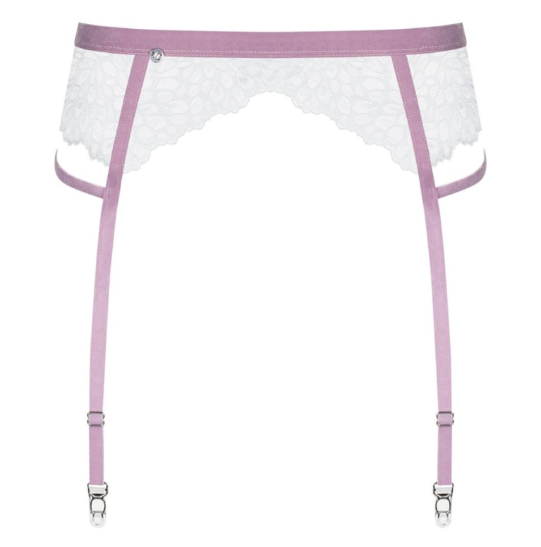 Obsessive - Lilyanne 吊袜带 - 白色 - S/M 照片