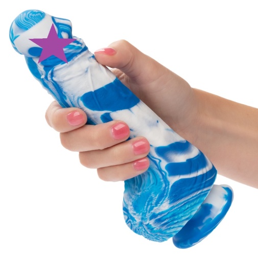 CEN - 6" Twisted Realistic Dildo - Blue 照片