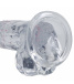 RealRock - 7" LED Vibro Dildo w Balls - Clear 照片-7