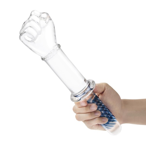 Glas - 11" Fist Double Ended Dildo w Handle Grip 照片