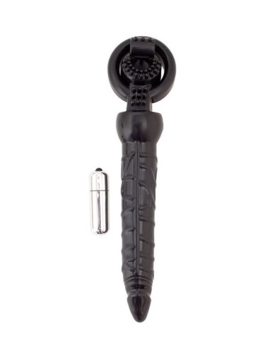 Black&Red - Vibro Double Penetrator - Black 照片