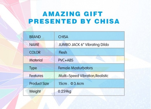 Chisa - 6″ Vibrating Dildo - Flesh photo