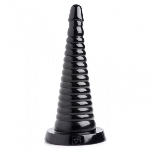 Master Series - Ribbed Giant Anal Cone - Black photo