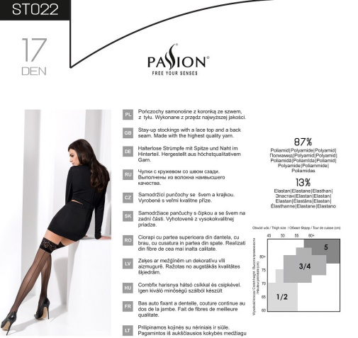 Passion - ST022 Stockings - Visone - 3/4 照片