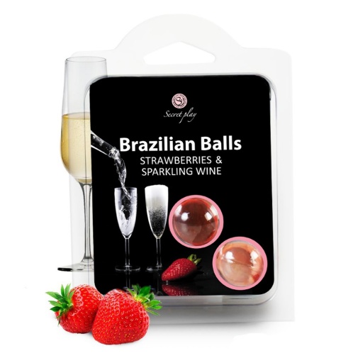 Secret Play - Brazilian Balls Oil Set - Strawberry & Wine 照片