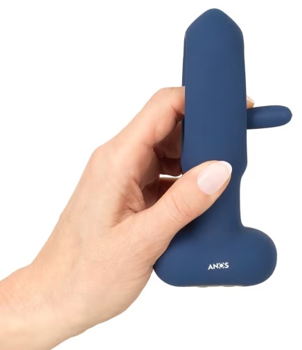 ANOS - Flicking Vibro Butt Plug - Blue 照片