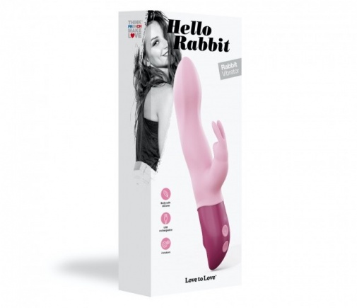 Love to Love - Hello 兔子震动棒 - 粉红色 照片