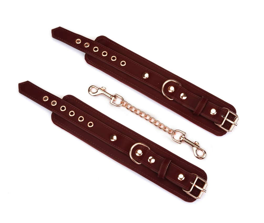 Liebe Seele - Metallic Shade Wrist Cuffs - Burgundy photo-3