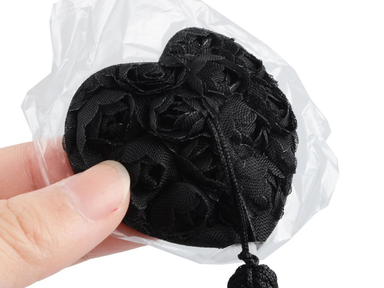 Toynary - SM09 Rose Nipple Covers - Black photo