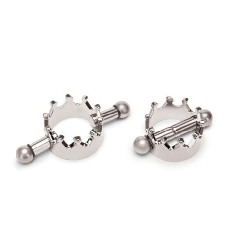 Prowler - Magnetic Nipple Crown Clamps - Silver photo