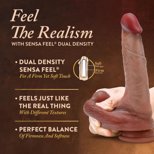 Renaissance - DaVinci Sliding Skin Dildo 20cm - Tan photo