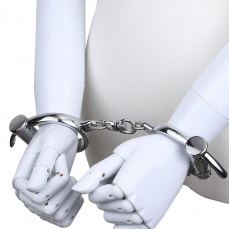 MT - Old Style Darby Handcuffs - Silver photo