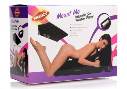 Frisky - Mount Me Inflatable Sex Position Pillow - Black photo