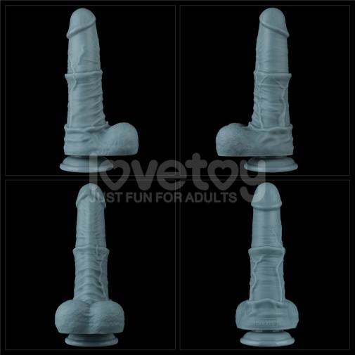 Lovetoy - 11" Thrusting Vibro Dildo - Blue photo