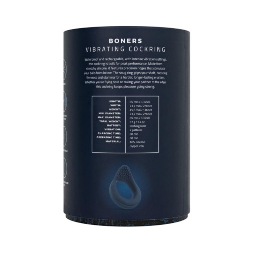 Boners - Perineum Vibro Ring - Blue 照片