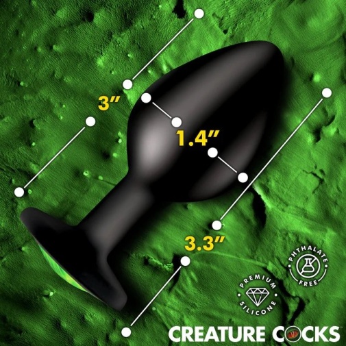 Creature Cocks - Green Eye Plug M - Black 照片
