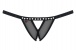 Obsessive - 812-THC-1 Crotchless Thong - Black - S/M photo-7