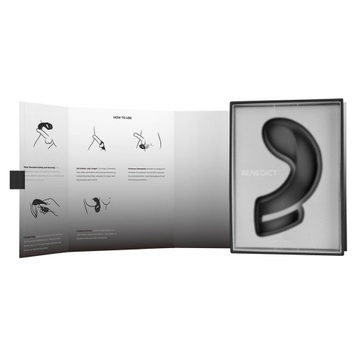 SVAKOM - Benedict Double Ring Perineum Stimulator - Black photo
