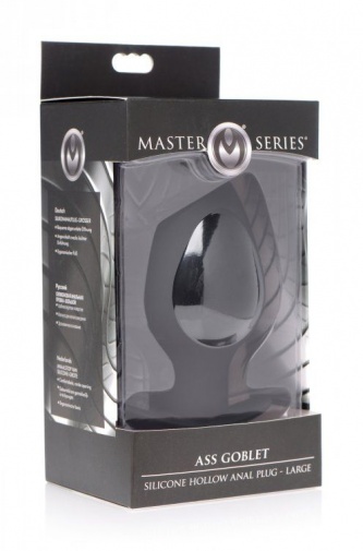 Master Series - Ass Goblet 中空後庭塞大碼 - 黑色 照片