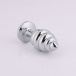 MT - Anal Plug 70x30mm - Silver/Pink photo-3