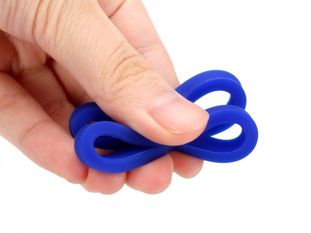 This set of Toynary cock rings are very Strong! Made of medi... Toynary - CR02 Cock Rings - Blue photo-4
