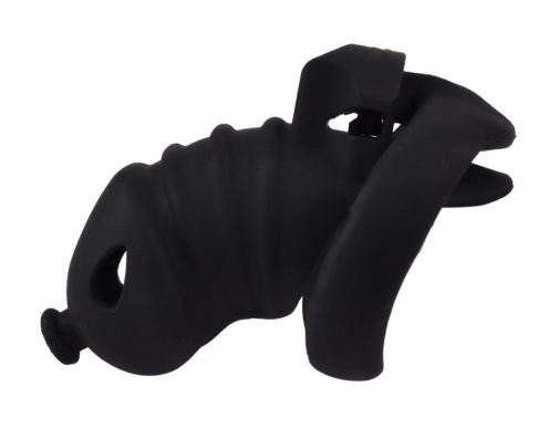 FAAK - Long Resin Chastity Cage - Black 照片
